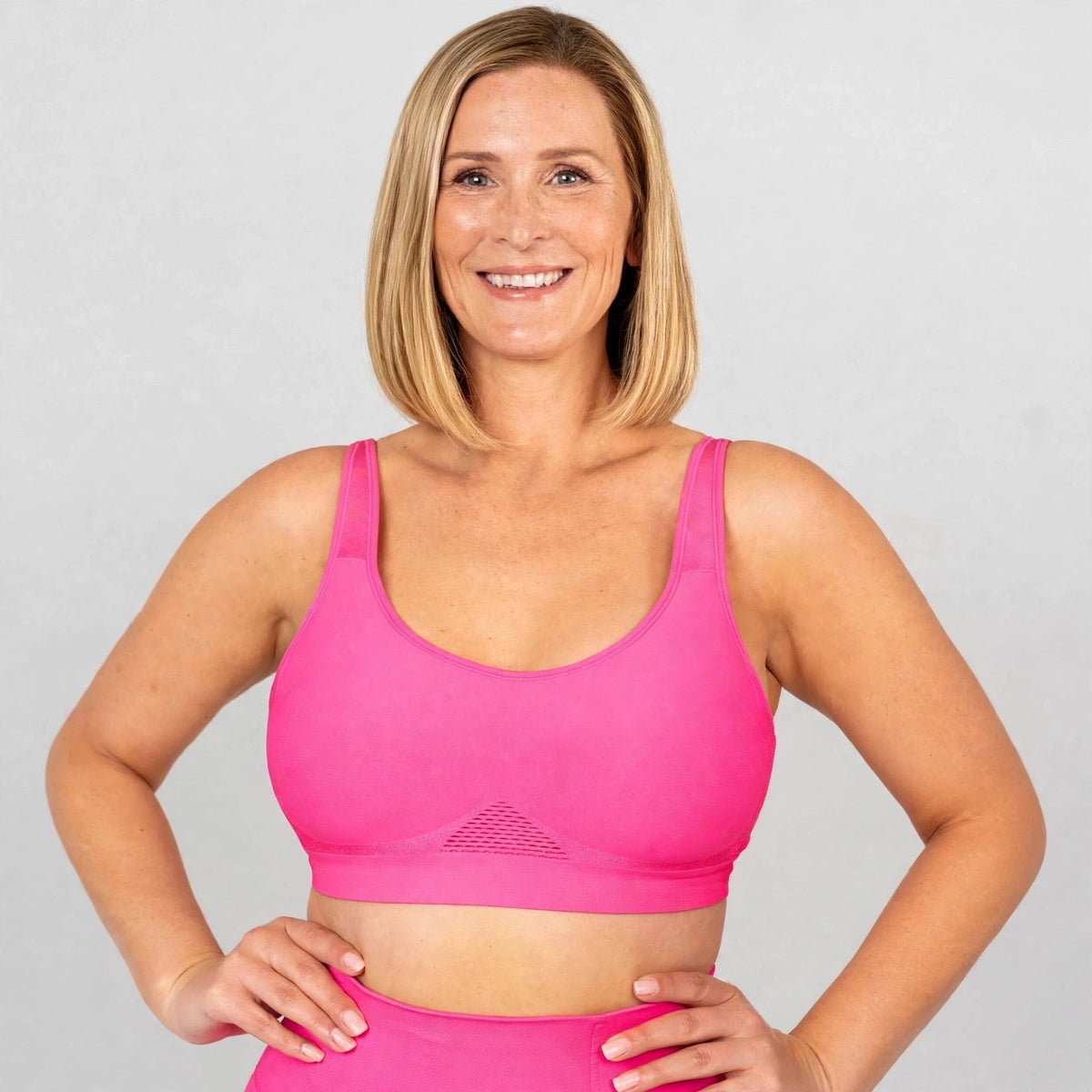 Breathable Support Bra With Adjustable Straps