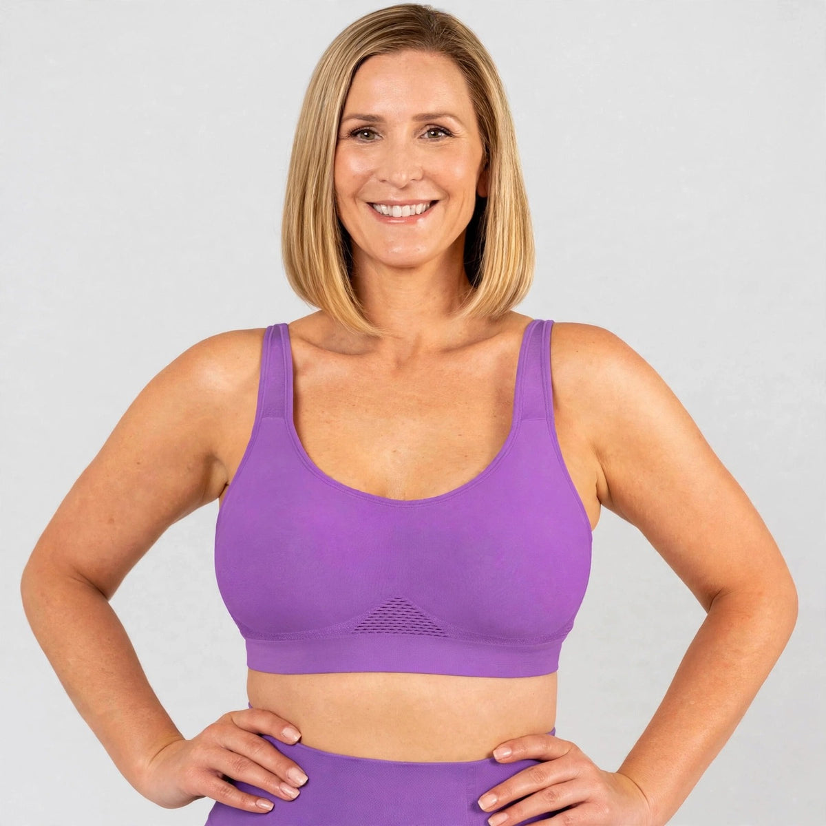 Breathable Support Bra With Adjustable Straps
